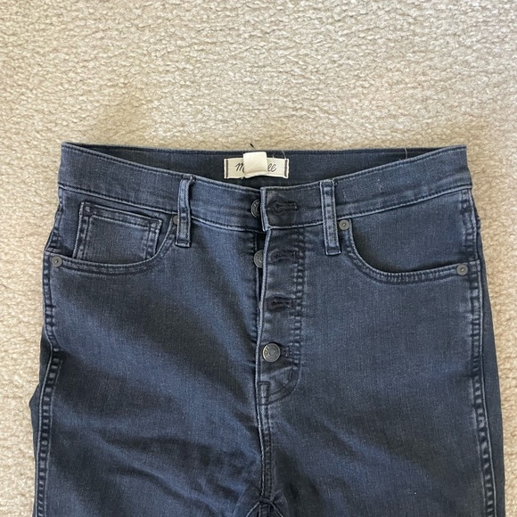 MADEWELL 10” high rise black skinny jean - Picture 8 of 9
